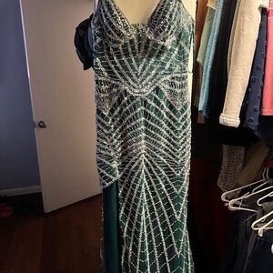Green prom/Mardi Gras Dress